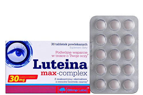 OLIMP LABS Lutein Max-Complex - 30 tablets - DOUBLE SUPPORT FOR YOUR EYES - 30 MG OF LUTEIN IN 1 TABLET!