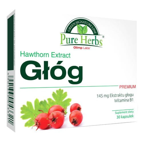 Hawthorn Premium - 30 capsules - 154 MG OF HAWTHORN BERRIES EXTRACT IN 1 CAPSULE - OLIMP
