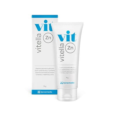 Vitella Zink 75 ml is a vitamin cream with zink for problematic dry skin.