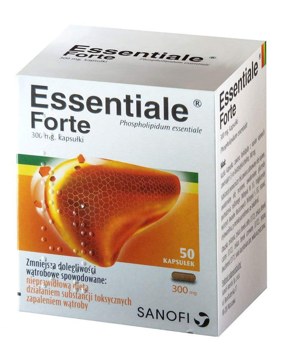 Essentiale Forte 50 capsules Liver Detox Cleanse Regeneration Health Support - contains Soy Essential Phospholipids Non-GMO