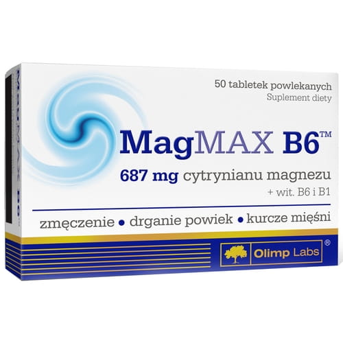 MagMAX B6 - As much as 687 mg of magnesia citrate in one tablet! - 50 tablets