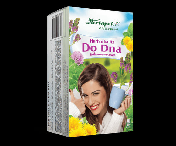 HERBAPOL - FOR GOUT TEA FIX - 20 sachets - It allows detoxify the body properly and assists in it's effective cleansing. An ideal composition of herbs, with rosehips preponderance is a valuable source of vitamins and microelements