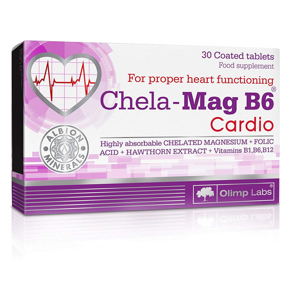 CHELA-MAG B6 CARDIO - 30 tablets - proper heart functioning