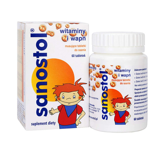 SANOSTOL - for children from 4 years of age - 60 lozenges