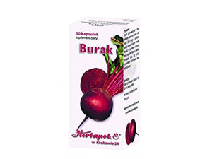 HERBAPOL Red Beet - 30 capsules - It is recommended as a dietary supplement for persons with anaemia, e.g. after anticancer therapy or for the elderly.