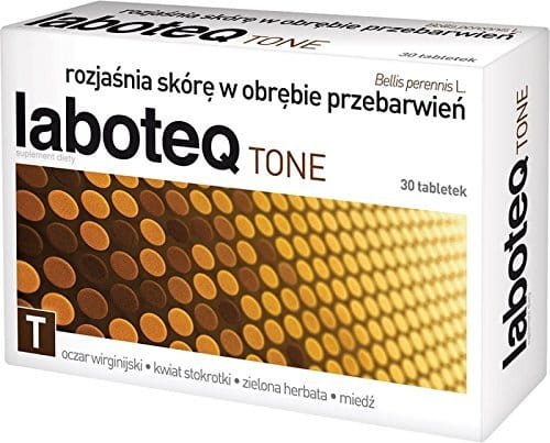 LABOTEQ TONE - 30 capsules - Protects the skin from harmful sunlight - Brightens the skin within discoloration - Prevents new spots -