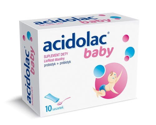 ACIDOLAC BABY 1,5 - 10 sachets - Preparation recommended to ensure the normal bacterial flora and the regulation of the gastrointestinal tract, especially during and after antibiotic treatment and in conditions of reduced immunity.