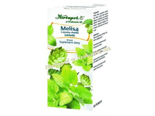 Herbapol LEMON BALM WITH HOPS - 30 tablets