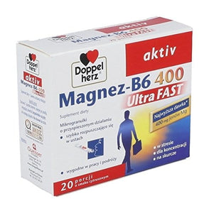 Doppelherz Aktiv Magnesium B6-400 Ultra-Fast - 20 sachets