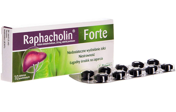 RAPHACHOLIN FORTE - 10 tablets