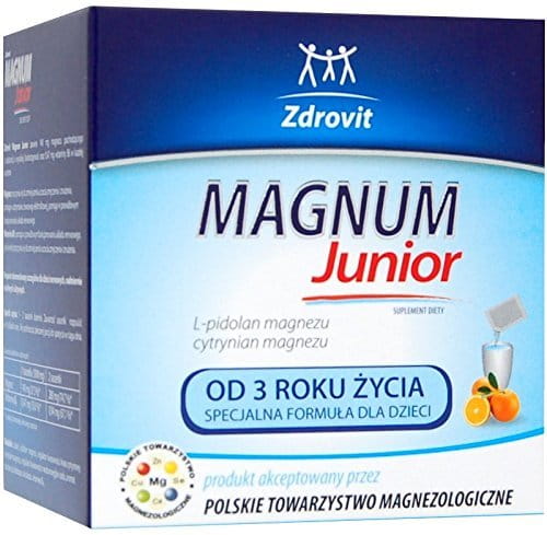 Magnum Junior - 20 sachets - is recommended especially for children nervous and hyperactive - for children from 3 years of age.
