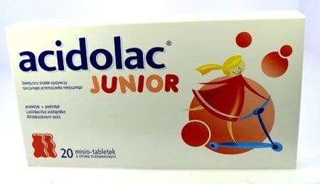 Acidolac Junior Dietary Supplement - 20 tablets