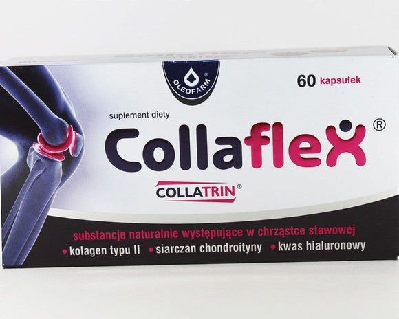COLLAFLEX 60 capsules - Joint Health Support Supplement Treatment - Bio Cell Collagen Type II Chondroitin Sulphate Hyaluronic Acid