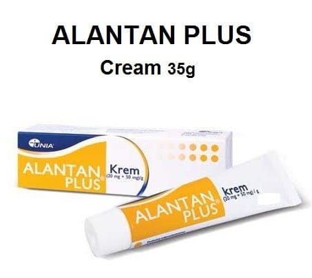 ALANTAN PLUS Cream 35g - Intensive Soothing Moisturizing Skin Health Support Treatment Hyperkeratosis Atopic Dermatitis Eczema Allergic Rhinitis Leg Ulcers Wounds Minor Cuts Itching Nappy Rash Relief