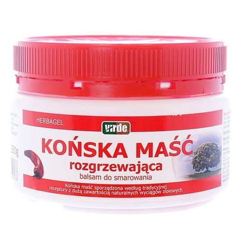 Horse Warming Ointment 350 g - With excessive load or prolonged physical exertion to warm up - traditional name for Product: MASC KONSKA