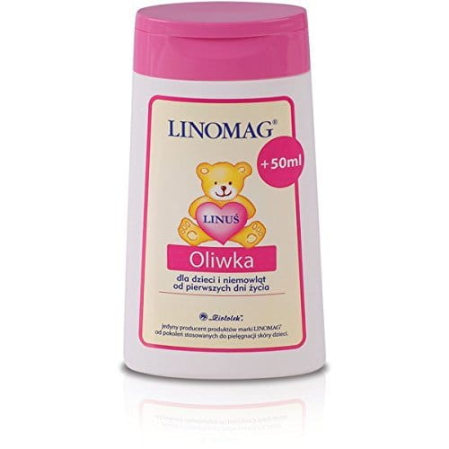 LINOMAG OLIVE - 200 ml - for the daily care of children and infants from the first days of their lives - The oil contains vitamin F, therefore - relieves skin irritations and accelerates regeneration of the epidermis