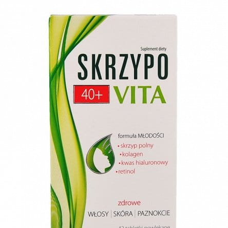 SKRZYPOVITA 40+ - 42 tablets - for healthy hair, skin and nails - is a product for mature women. Helps You look young