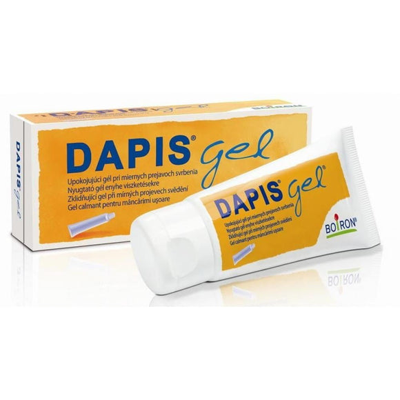 DAPIS - 40 g - Gel - designed for outdoor use as a remedy for the discomfort associated with bitten by mosquitoes, ants, horseflies and ticks. Clinical studies have confirmed the safety of the product for small children.