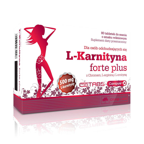L-Carnitine Forte Plus 80 lozenge Tablets Cherry Taste OLIMP