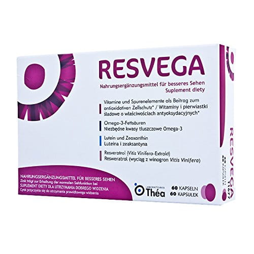 RESVEGA - 60 capsules - dietary supplement that helps to maintain normal vision due to the presence of zinc - NEW