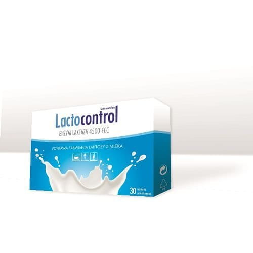 LACTOCONTROL - 30 tablets - is a special dietary supplement containing the enzyme lactase . People with food intolerance involving the improper digestion of milk have a deficiency of the enzyme lactase