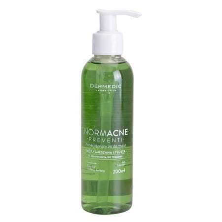 DERMEDIC - NORMACNE - PREVENTI - Antibacterial cleansing facial gel - 200 g - Hypoallergenic
