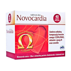 Novocardia 40 capsules – a friend close to our heart - for people who want to actively take care of your health, heart and circulatory system.