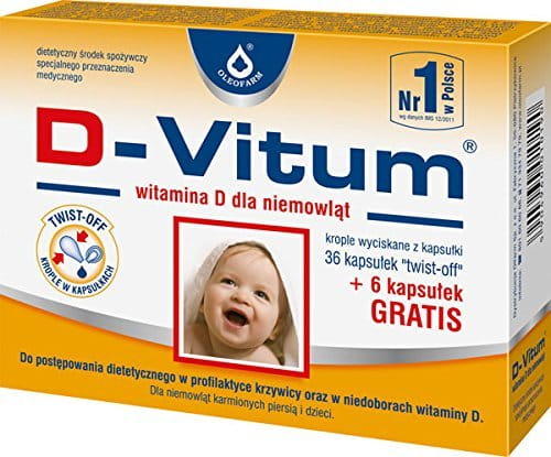 D-VITUM - 48 capsules - vitamin D for infants - is necessary for the normal development of bones and teeth