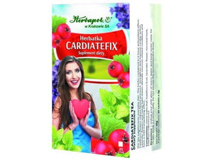 HERBAPOL - CARDIATEFIX TEA - 20 sachets - The tea supplements everyday diet. Hawthorn fruit reduce blood pressure, strengthen and improve cardiac action.