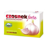 Garlic Forte - 90 capsules - odourless garlic extract enriched with vitamin D. Garlic and Vitamin D help in the proper functioning of the immune system