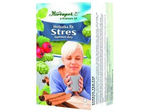 HERBAPOL - STRESS TEA FIX - 20 sachets - The tea is recommended especially for people who are exposed to high stress. It is a perfectly selected mix of herbs which helps to effectively reduce stress