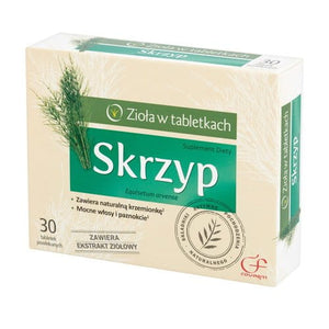 HORSETAIL - 30 capsules - Contains natural silica - Strong hair and nails - A positive effect on the vitality - Promotes circulation - NATURAL