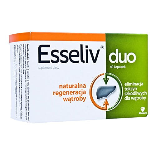Esseliv duo - 40 tablets - for persons whose liver is exposed to adverse external factors, such as poor diet or eating difficult to digest food, alcohol, drugs and to supplement the daily diet with vitamin B.