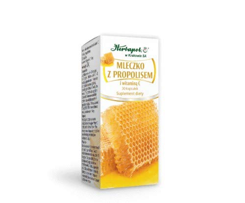 Herbapol - Royal Yelly With Propolis - natural products made by honeybee, abounding in numerous nutrients and bioelements. The active substances of royal jelly and propolis positively affect life processes, enhance one's vitality and energy