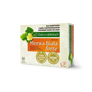 WHITE MULBERRY FORTE - 60 tablets - Has a positive effect on carbohydrate metabolism - Supports production of insulin - Supports polysaccharide metabolism - NATURAL !!!