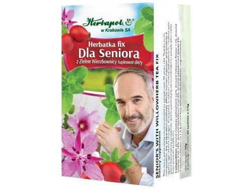 HERBAPOL - TEA FOR ELDER WITH WILLOW HERB - 20 sachets - is particularly recommended to people over 50 years old - is particularly recommended to people who suffer from prostate problems