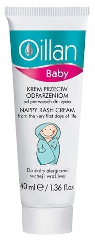 Oceanic AA Oillan Baby Nappy Rash Cream For Sensitive Atopic Skin 40ml