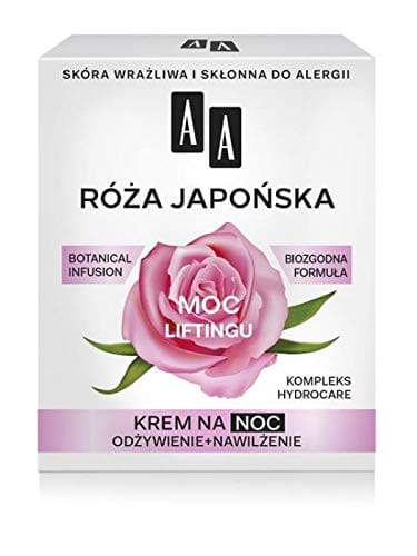 AA BOTANICAL INFUSION Plant Power, Japanese Rose - Face Cream For The Night - 60+, 50ml - lifting power