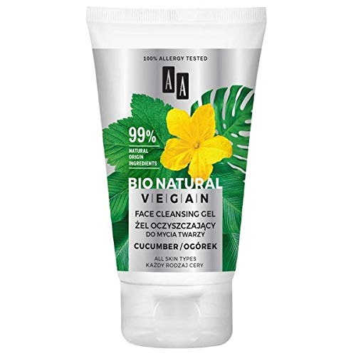 AA BIO NATURAL VEGAN - Cleansing Gel For Face Washing - Cucumber - 150ml