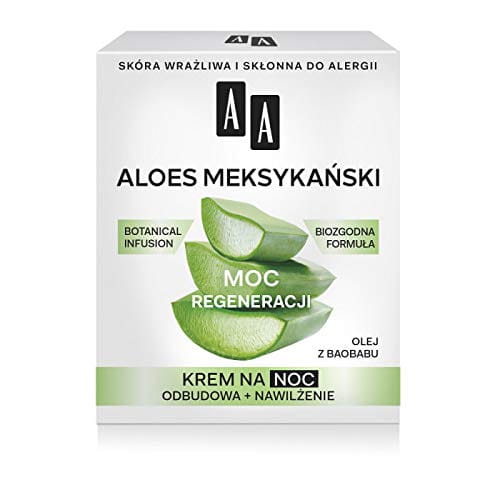 AA BOTANICAL INFUSION Plant Power, Aloe Vera, Night Cream For Face 50+, 50ml - regeneration power