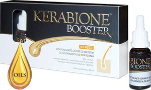 Kerabione Booster Oils Strengthening Hair Serum - 4 x 20 ml - a cosmetic designed for the care of the scalp, especially for people with hair with a tendency to fall out.