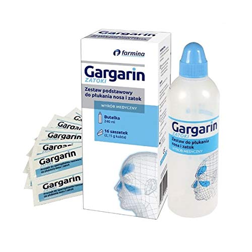 Gargarin - Nose and Sinuses Cleansing Set + Irrigator 16 sachets