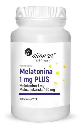 Aliness - Melatonin 1 mg Plus - 100 tablets
