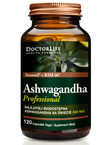 Doctor Life Ashwagandha Professional Sensoril + KSM-66 550mg - 120 capsules