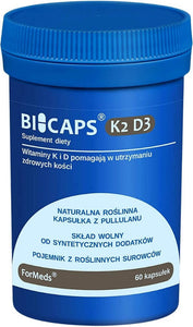 Bicaps K2 100 ug + D3 2000 IU - 60 capsules ForMeds