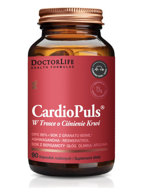 Doctor Life Cardio Puls - 8 Bioactive Ingredients For Healthy Blood Pressure - 90 Capsules