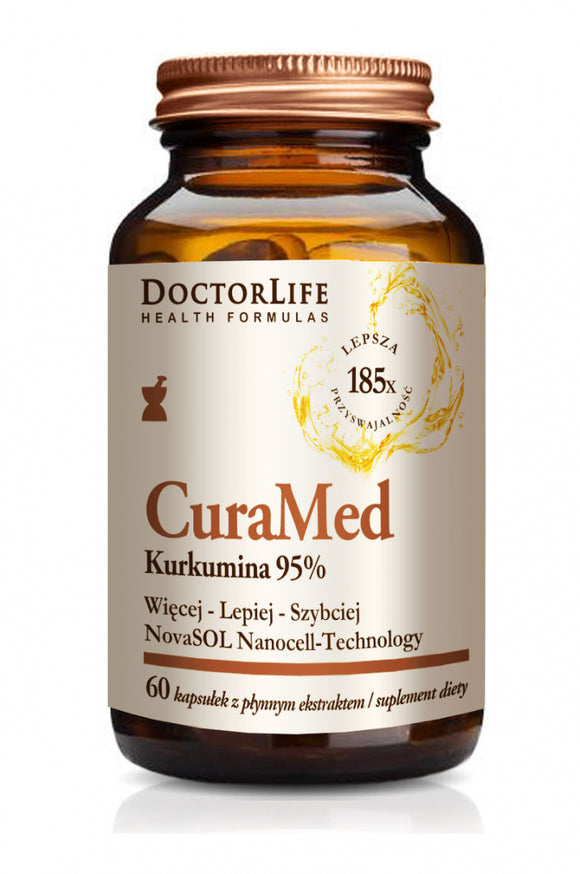 Doctor Life - CuraMed, Bioavailable Turmeric 720mg - 60 Capsules With Liquid Curcumin