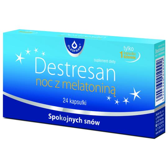 Destresan night with melatonin - capsules, 24 pieces