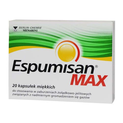 Espumisan MAX - Against Flatulence - 20 capsules