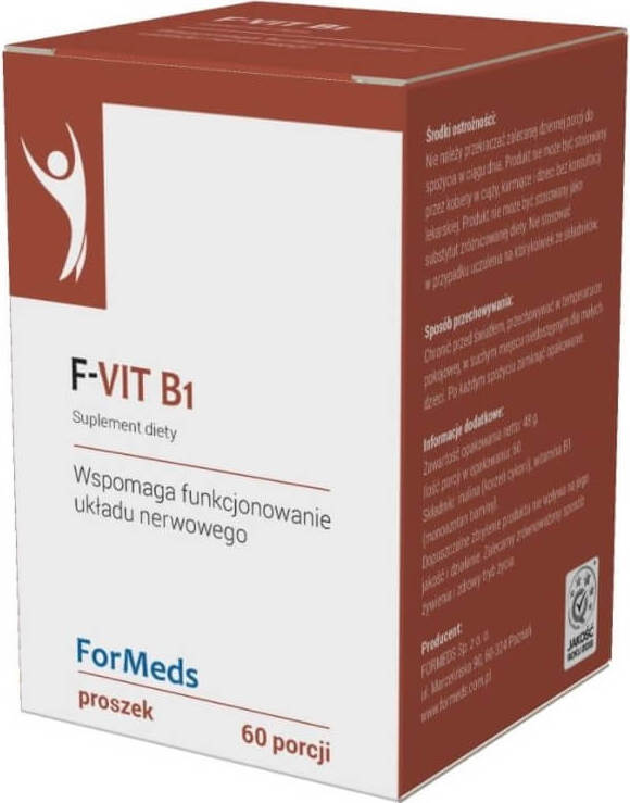 F-Vit B1 Vitamin B1 Thiamin 50mg 60 servings 48g - ForMeds
